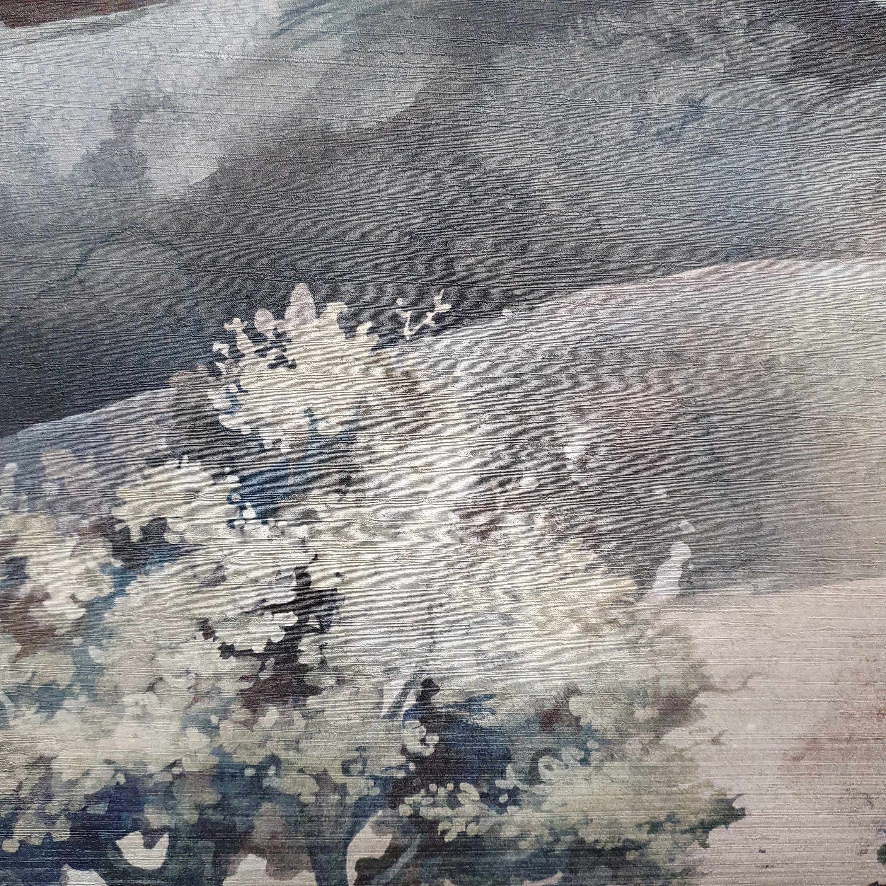 Meadows Countryside Landscape Wallpaper, Neutral Woodland Wall Mural